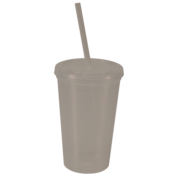 Double wall insulated polypropylene 16 oz plastic tumbler.... from ASI 77280 Pepco Poms / Pepco Poms