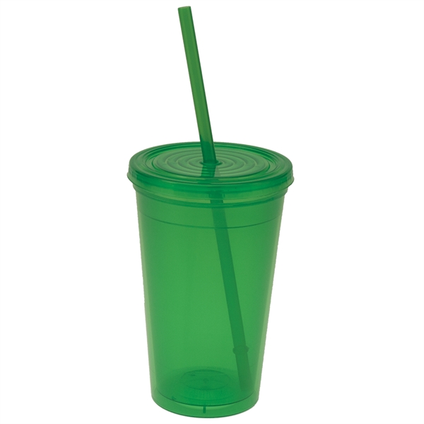 Double wall insulated polypropylene 16 oz plastic tumbler.... from ASI 77280 Pepco Poms / Pepco Poms