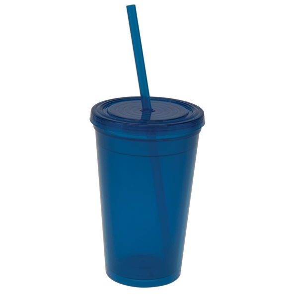 Double wall insulated polypropylene 16 oz plastic tumbler.... from ASI 77280 Pepco Poms / Pepco Poms