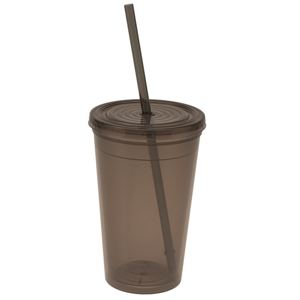 Double wall insulated polypropylene 16 oz plastic tumbler.... from ASI 77280 Pepco Poms / Pepco Poms