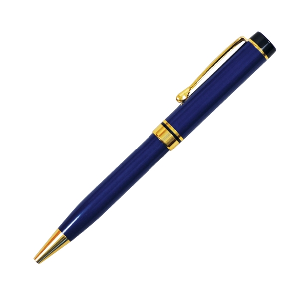 Brass Ballpoint Pen With Matte Colored Barrel and Gold Clip and... from ASI 68190 Lungsal / Lungsal