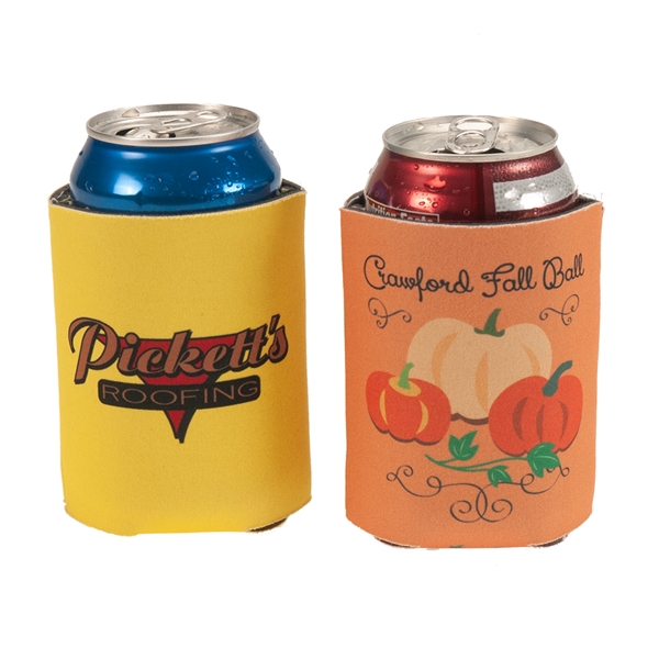 Can cooler made of lightweight foam material with digital full color... from ASI 77280 Pepco Poms / Pepco Poms