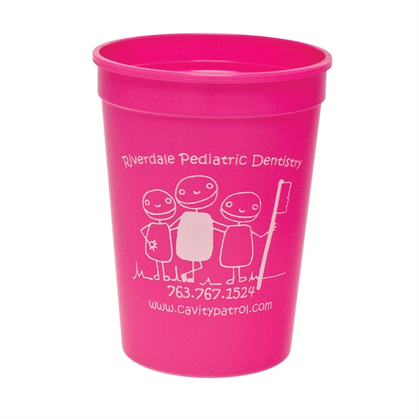 Durable plastic stadium cup, 12 oz.... from ASI 77280 Pepco Poms / Pepco Poms