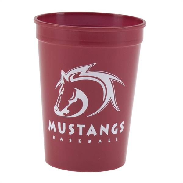 Durable plastic stadium cup, 12 oz.... from ASI 77280 Pepco Poms / Pepco Poms