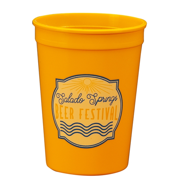Durable plastic stadium cup, 12 oz.... from ASI 77280 Pepco Poms / Pepco Poms