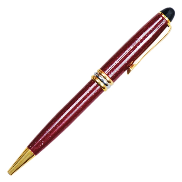 Brass ballpoint pen with sparkle barrel and gold and silver accents.... from ASI 68190 Lungsal / Lungsal
