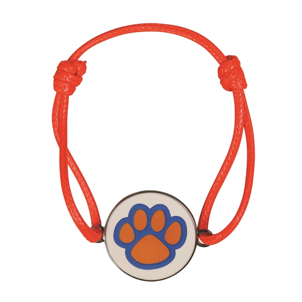 Adjustable Cord Bracelets, 3 charm shapes, choose laser engraved, die struck... from ASI 94245 North Attleboro Jewelry Company