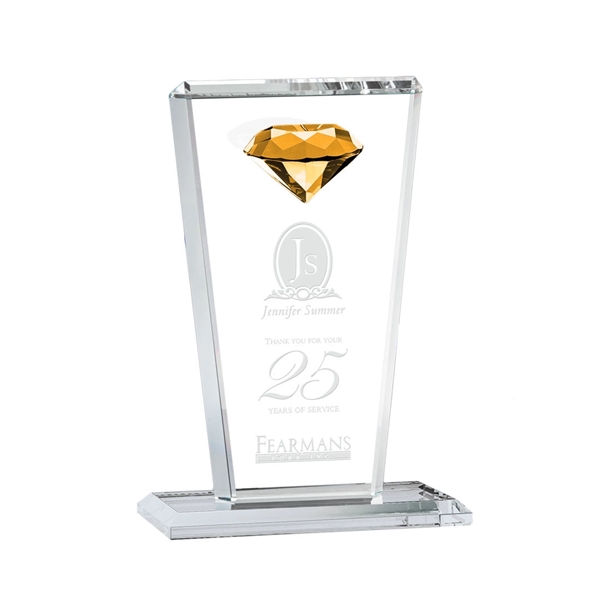 This tapered Crystal Award features a sparkling faceted gemstone to give... from ASI 84592 St Regis Group / St Regis