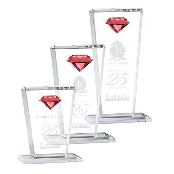 This tapered Crystal Award features a sparkling faceted gemstone to give... from ASI 84592 St Regis Group / St Regis