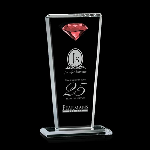 This tapered Crystal Award features a sparkling faceted gemstone to give... from ASI 84592 St Regis Group / St Regis