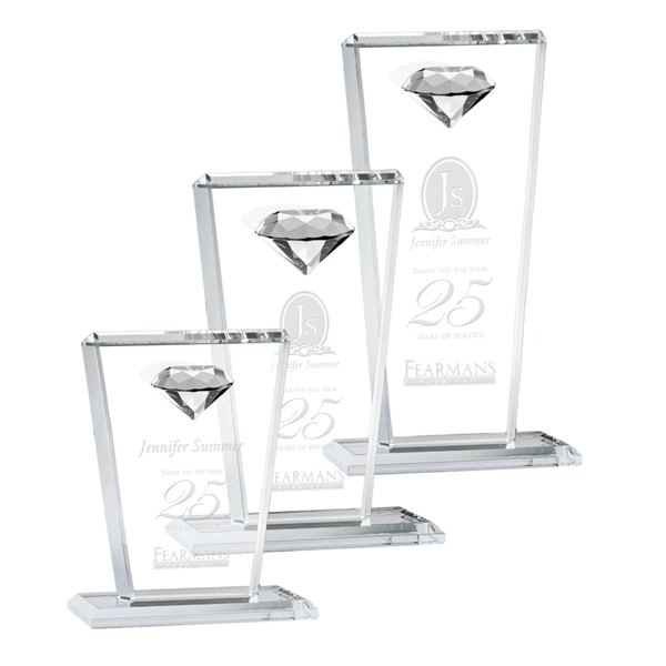 This tapered Crystal Award features a sparkling faceted gemstone to give... from ASI 84592 St Regis Group / St Regis