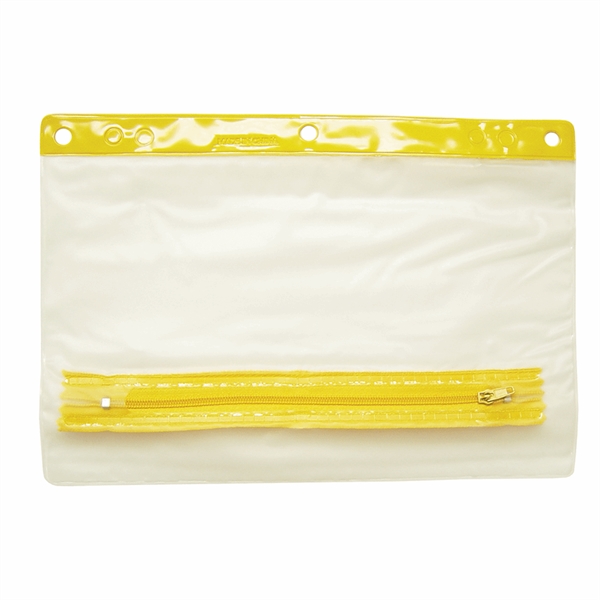 Vinyl Zippered School Pencil Pouch with three hole punch... from ASI 79840 The Proinnovative Line