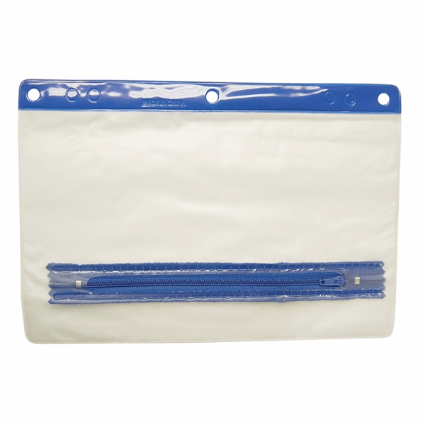 Vinyl Zippered School Pencil Pouch with three hole punch... from ASI 79840 The Proinnovative Line