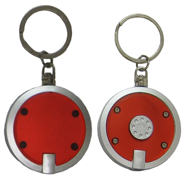 Round Key Holder with bright LED light and split ring attachment.... from ASI 79840 The Proinnovative Line / Proinnovative Line