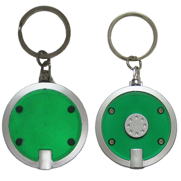 Round Key Holder with bright LED light and split ring attachment.... from ASI 79840 The Proinnovative Line / Proinnovative Line