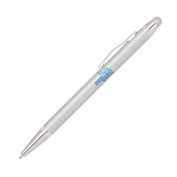 Aluminum twist action stylus pen with shiny silver accents.... from ASI 68190 Lungsal / Lungsal
