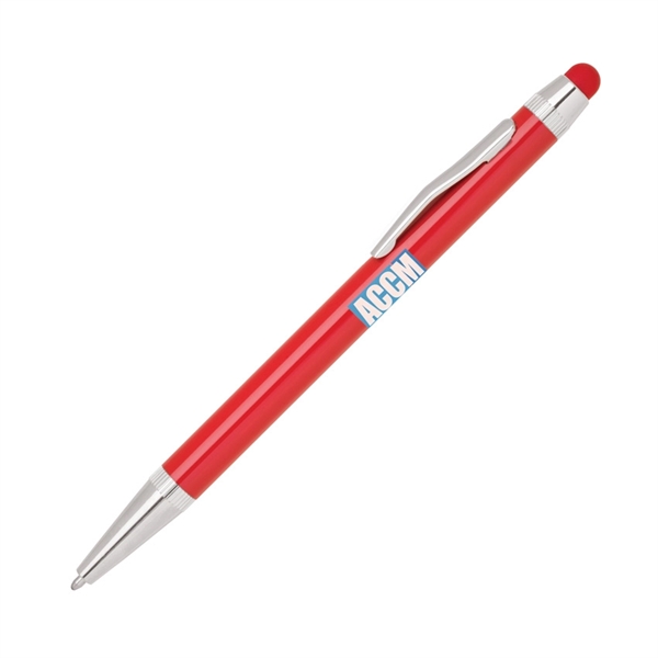 Aluminum twist action stylus pen with shiny silver accents.... from ASI 68190 Lungsal / Lungsal