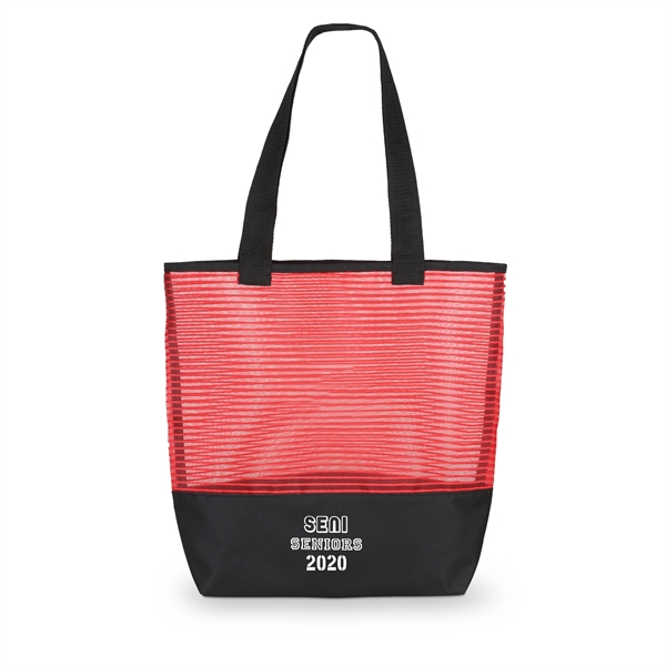 Stripe mesh weave tote bag.... from ASI 46755 Cosmo Promos