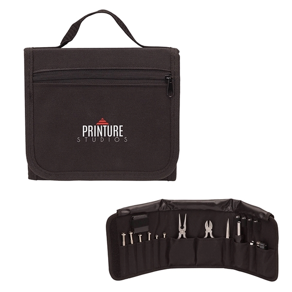 Spectacular 27-piece Precision tool set in custom black carrying case.... from ASI 67866 Logomark/Valumark