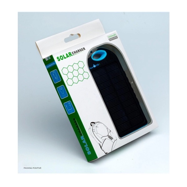 Plastic solar power bank with loop for clip or keychain plus... from ASI 37218 Athena Promo (tm)