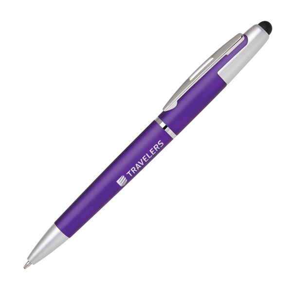 Dual function design pen with capacitive soft-touch stylus tip. Features cool... from ASI 68190 Lungsal / Lungsal