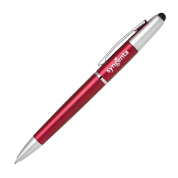 Dual function design pen with capacitive soft-touch stylus tip. Features cool... from ASI 68190 Lungsal / Lungsal