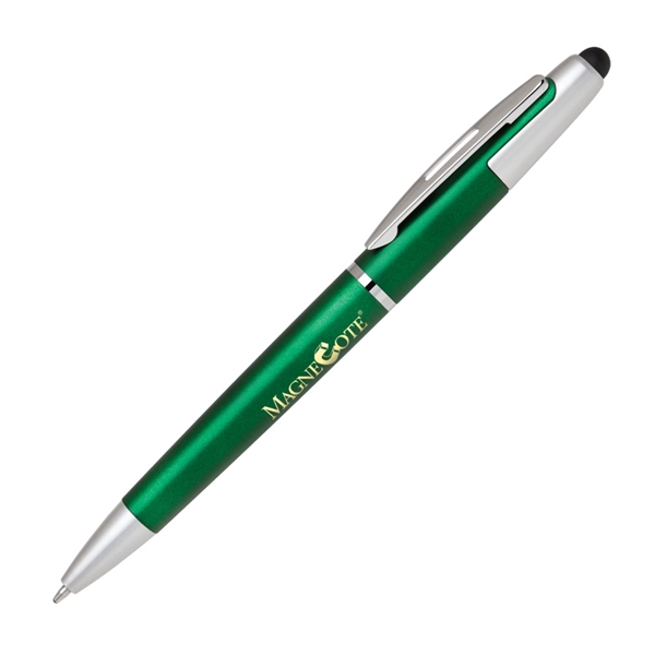 Dual function design pen with capacitive soft-touch stylus tip. Features cool... from ASI 68190 Lungsal / Lungsal