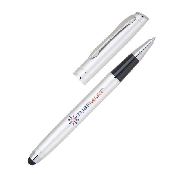 Aluminum cap-off rollerball pen with sleek metallic colors.... from ASI 68190 Lungsal / Lungsal