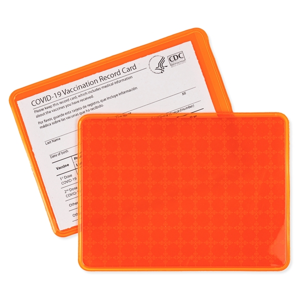 COVID vaccination card holder that's made of vinyl.... from ASI 54040 Fey Promo