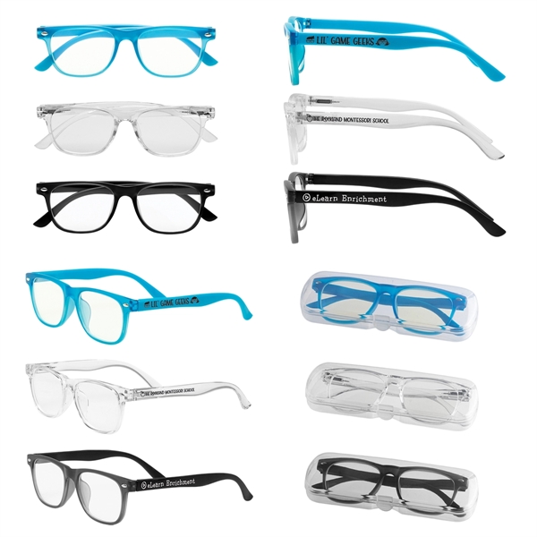 Children's blue light glasses with FDA impact-resistant lenses.... from ASI 62190 Illini