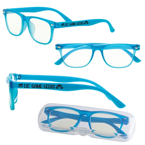 Children's blue light glasses with FDA impact-resistant lenses.... from ASI 62190 Illini