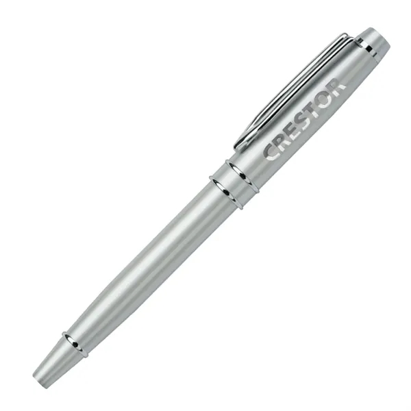 Metal Pen. Solid brass construction. Twist action ballpoint with gold features... from ASI 68190 Lungsal / Lungsal