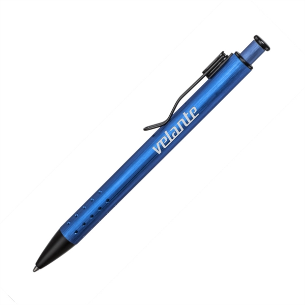 The Sleek Octavo Aluminum Ballpoint Pen features a brushed metallic finish... from ASI 84592 St Regis Group