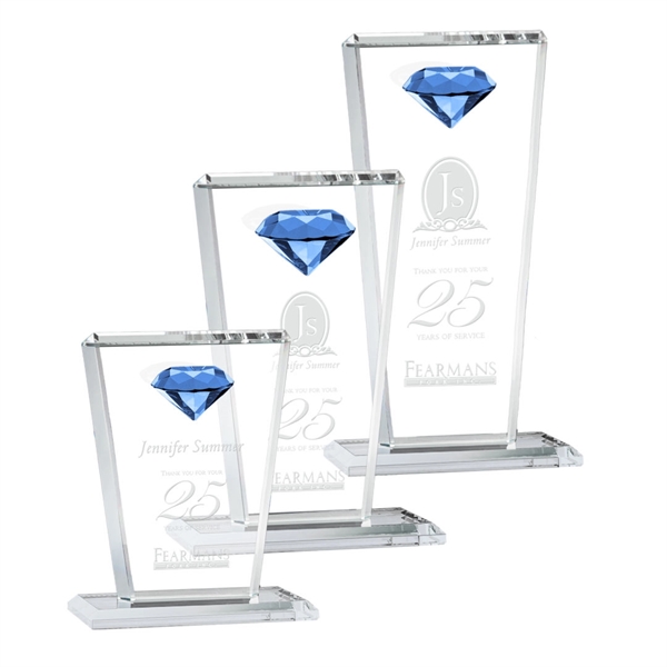 This tapered Crystal Award features a sparkling faceted gemstone to give... from ASI 84592 St Regis Group / St Regis
