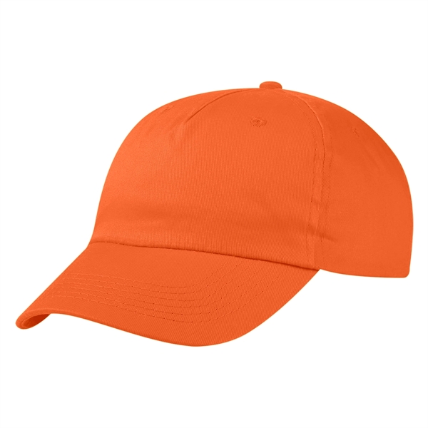 100% Cotton Twill Cap, 5 Panel, Medium Profile, Unstructured Crown &... from ASI 61125 Hit Promotional Products / Hit®