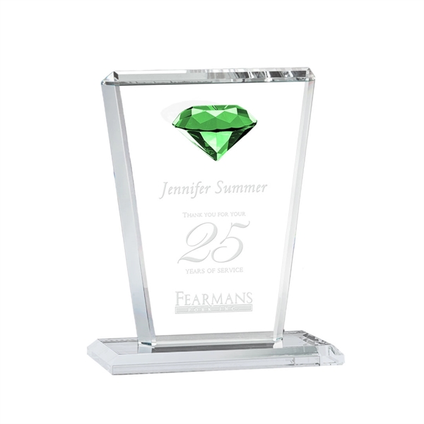 This tapered Crystal Award features a sparkling faceted gemstone to give... from ASI 84592 St Regis Group / St Regis