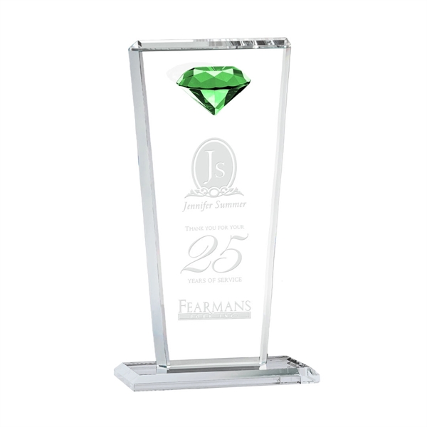 This tapered Crystal Award features a sparkling faceted gemstone to give... from ASI 84592 St Regis Group / St Regis