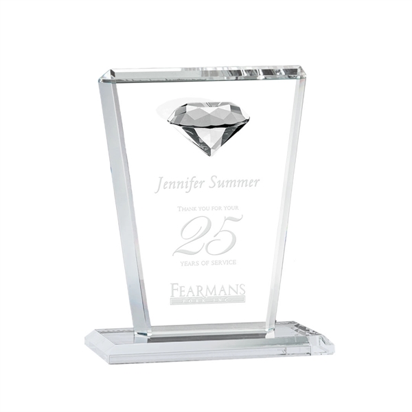 This tapered Crystal Award features a sparkling faceted gemstone to give... from ASI 84592 St Regis Group / St Regis