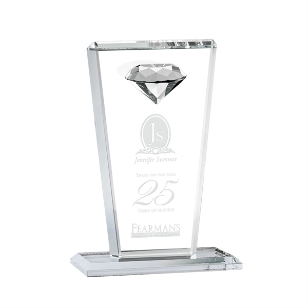 This tapered Crystal Award features a sparkling faceted gemstone to give... from ASI 84592 St Regis Group / St Regis