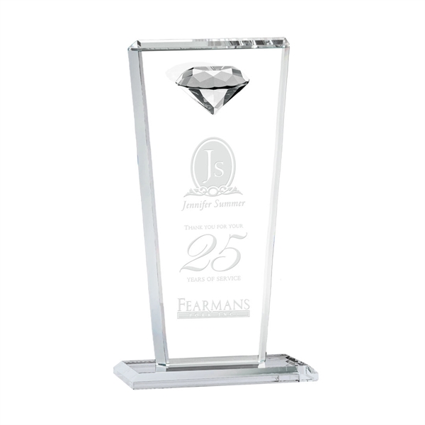 This tapered Crystal Award features a sparkling faceted gemstone to give... from ASI 84592 St Regis Group / St Regis