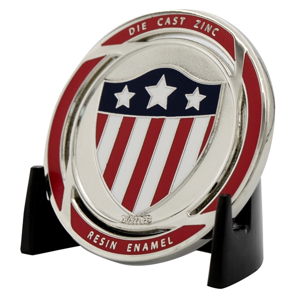 Die cast brass holder for coins up to 2".... from ASI 52263 EMT / EMT