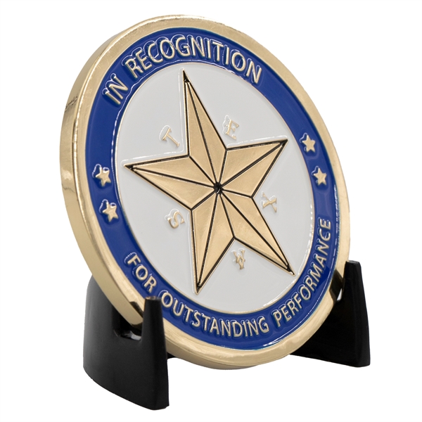 Die cast brass holder for coins up to 2".... from ASI 52263 EMT / EMT