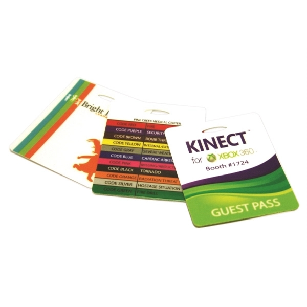2.5" x 3.5" 5 mil laminate paper stock lanyard insert card.... from ASI 30250 AZX Sport USA