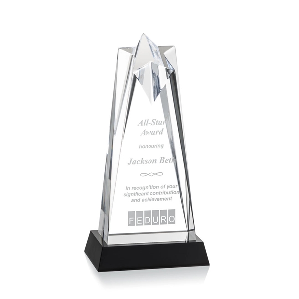 The Striking Acrylic Rosina Star Award is mounted on a sleek... from ASI 84592 St Regis Group / St Regis
