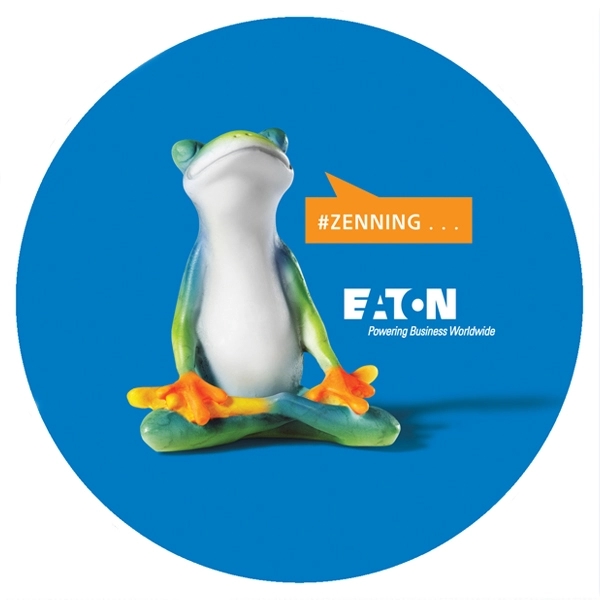 Premium Rubber Full Color Dye Sublimated 4" Round Shaped Coaster.... from ASI 63009 J I T Manufacturing Inc / Just in Time JIT Promo