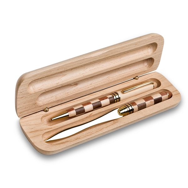 Features the pen box and ballpoint pen. Made from quality coated... from ASI 68190 Lungsal / Lungsal