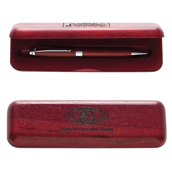 Features the pen box with ballpoint pen. Made from quality coated... from ASI 68190 Lungsal / Lungsal