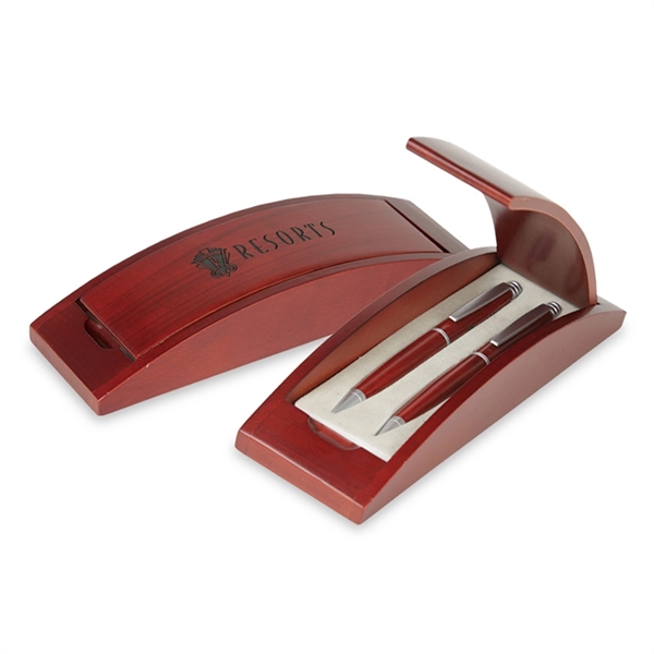 Double pen set with pen box, ballpoint pen, and lead pencil.... from ASI 68190 Lungsal / Lungsal