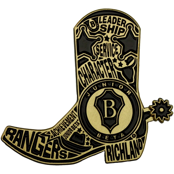 Die cast alloy lapel pins in assorted shapes and sizes with... from ASI 52263 EMT / EMT