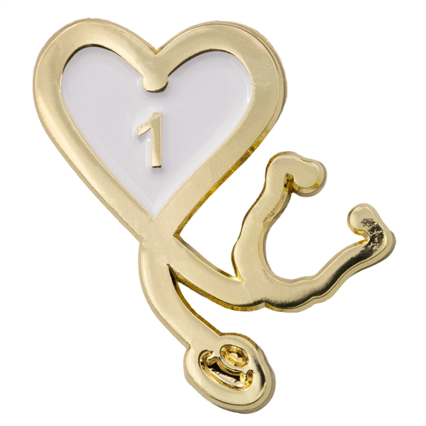 Die cast alloy lapel pins in assorted shapes and sizes with... from ASI 52263 EMT / EMT